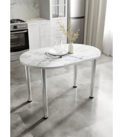 Стол обеденный СН-105.02 (1170х750)Оникс голубой