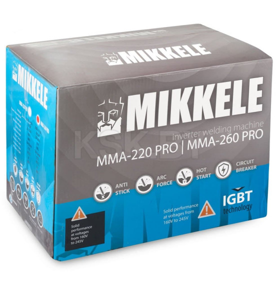 Инвертор сварочный MIKKELE MMA-220 PRO (MMA220PROMIK) 