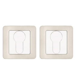 Накладка на цилиндр "Fudor" ET-63 SN/CP матовый никель/хром