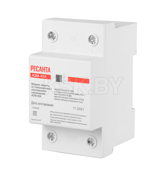 Блок защиты от повышенного напряжения 40А Ресанта 61/22/28 (61/22/28) 