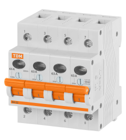 Выключатель нагрузки (мини-рубильник) ВН-32 4P 63A TDM SQ0211-0037