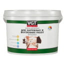 Краска VGT ВД-АК-1180 для наружных/внутренних работ моющаяся, белоснежная, 25 кг