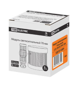 Модуль светосигнальный 70 мм синий (LED 24В DC) IP54 TDM SQ0737-0009