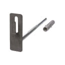 Держатель фасадный для прута Ø8-10 мм 200 мм с дюбелем, стальной крюк TDM SQ2402-3153 (SQ2402-3153) 