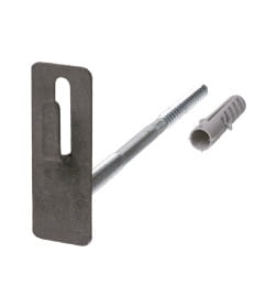 Держатель фасадный для прута Ø8-10 мм 100 мм с дюбелем, стальной крюк TDM SQ2402-3150