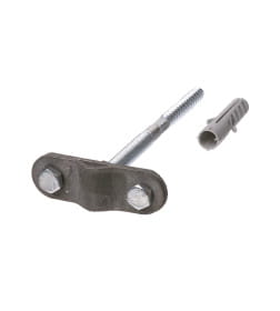 Держатель фасадный для прута Ø6-10 мм 100 мм, дюбель, стальной зажим, термодиффузия TDM SQ2402-3111