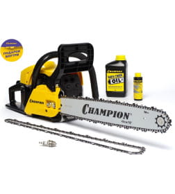 Бензопила цепная Champion A251-18 + подарочный набор