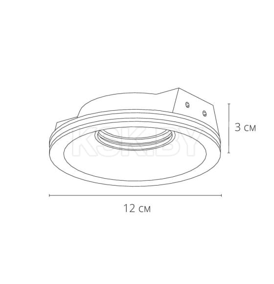 Светильник точечный встраиваемый Arte Lamp INVISIBLE A9287PL-1WH (A9287PL-1WH) 