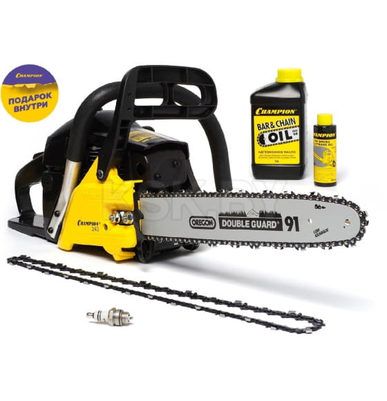 Бензопила цепная Champion A240-16 + подарочный набор (A240-16) 