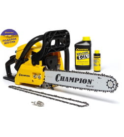 Бензопила цепная Champion A237-16 + подарочный набор