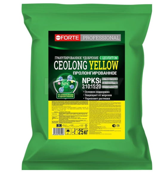 Удобрение гранулированное Bona Forte Professional CEOLONG YELLOW, 25 кг