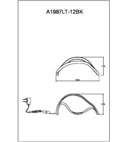Лампа настольная декоративная Arte Lamp HYPERBOLA A1987LT-12BK