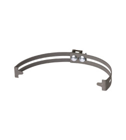 Держатель регулируемый Ø130-240 мм на круглый конек, стальной фиксатор для прута Ø6-10 мм TDM SQ2402-3172