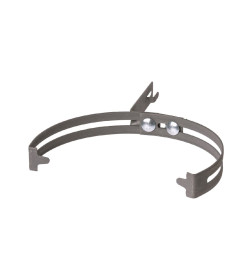 Держатель регулируемый Ø130-240 мм на круглый конек, для прута Ø6-10 мм, стальной крюк TDM SQ2402-3170