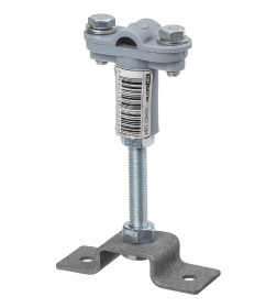 Держатель для горизонтальных и вертикальных поверхностей, 2-х болтовой, для прута Ø6-10 мм (высота 100 мм) TDM SQ2402-3264