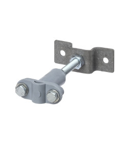 Держатель для горизонтальных и вертикальных поверхностей, 2-х болтовой, для прута Ø6-10 мм (высота 100 мм) TDM SQ2402-3264