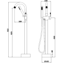Смеситель напольный Vieir V403534 (V403534) 
