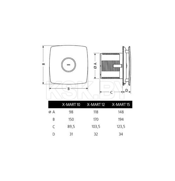 Вентилятор CATA X-MART 10 (X-MART 10) 