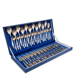 Набор столовых приборов Нытва (48пр.) "Лира" (М14) с частич. декор. покрытием (под. кор.)