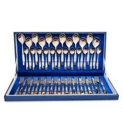 Набор столовых приборов Нытва (48пр.) "Лира" (М14) с частич. декор. покрытием (под. кор.)