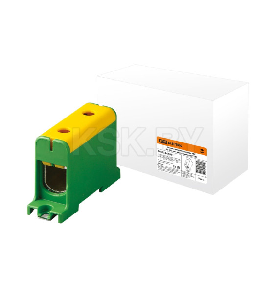 Клемма вводная силовая КВС 35-150 мм2 желтая/зеленая TDM SQ0833-0009 (SQ0833-0009) 