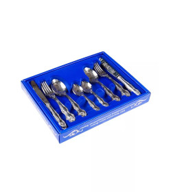 Набор столовых приборов ПЗХМ (24пр.) СН-24М3Хф1 (М3) "Тройка" ПВХ флок