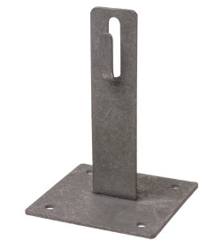 Держатель для плоской кровли 100х100х150 мм для прута Ø6-10 мм (стальной крюк) TDM SQ2402-3194