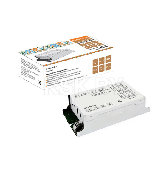 Электронный пускорегулирующий аппарат EB-T8-418-EA3 TDM SQ0363-0003 (SQ0363-0003) 
