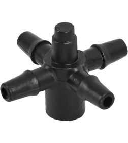 Соеденитель четырехсторнний для капельного полива 4 мм BRADAS DSK-5135L4