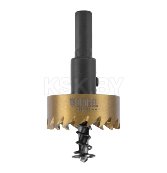 Коронка по металлу 32 мм HSS нитридтитановое покрытие Denzel 724109 (724109) 