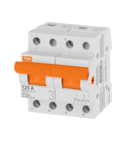 Переключатель модульный трехпозиционный МП-125 2P 125А TDM SQ0224-0045