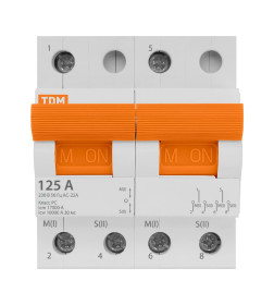Переключатель модульный трехпозиционный МП-125 2P 125А TDM SQ0224-0045