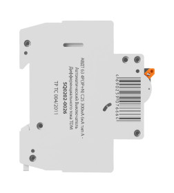 Автоматический выключатель дифференциального тока 63 4P(3Р+N) C25 300мА 6кА тип А TDM SQ0202-0026