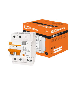 Дифференциальный автомат АД12 2Р 25А 100мА TDM SQ0204-0012