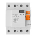 Устройство защитного отключения УЗО ВД63 4Р 63А 100мА (электронное) TDM SQ0220-0035 (SQ0220-0035) 