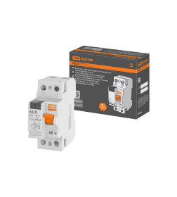 Устройство защитного отключения УЗО ВД63 2Р 63А 300мА (электронное) TDM SQ0220-0024