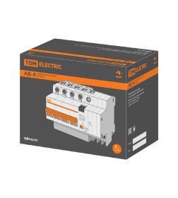 Дифференциальный автомат АД-4 4Р, C16, 30мА, 4,5кА, тип АС, TDM SQ0221-0006