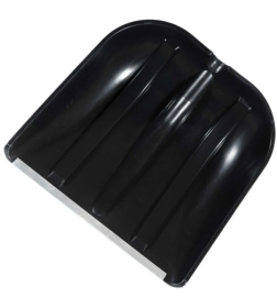 Лопата снеговая пластиковая №10 410x420 мм с алюминиевой планкой без черенка Агростройлидер СНЕГ-01.27