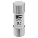 Плавкая вставка ПВЦ-B2 22х58 aR (быстродействующая) 25А TDM SQ0729-0056 (SQ0729-0056) 