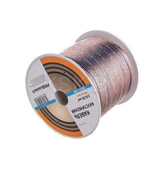 Кабель акустический 2х0.50 мм2 прозрачный BLUELINE (100 м) PROCONNECT 01-6203-6 (01-6203-6) 