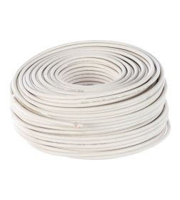 Кабель RG-6U+Cu, (48%), 75 Ом, 100 м (белый) PROCONNECT 01-2206