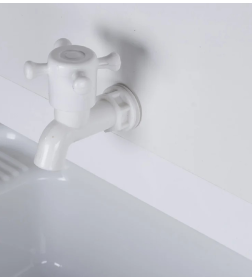 Умывальник дачный КОМФОРТ (без подогрева, пластиковая мойка, цвет белый) ВИХРЬ 74/4/10