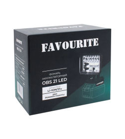 Фонарь аккумуляторный 21B FAVOURITE OBS 21 LED (без АКБ и ЗУ)
