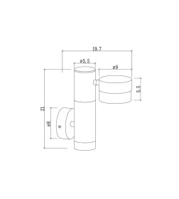 Светильник уличный настенный Arte Lamp BUDAPEST A2362AL-2BK