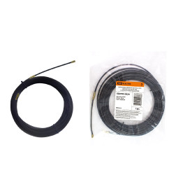 Протяжка кабельная нейлоновая НКП 4мм х 20м с наконечниками (черная) TDM SQ0590-0024