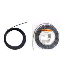 Протяжка кабельная нейлоновая НКП 4мм х 25м с наконечниками (черная) TDM SQ0590-0025