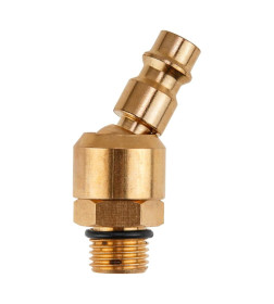 Соединение быстросъемное ПАПА х наружная резьба 1/4" шарнир (латунь) ECO AB-M/MT14F