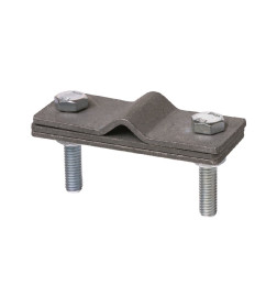 Зажим соединительный 2-х болтовой с контактной пластиной прут-полоса, полоса 40х4 - прут Ø6-10 мм TDM SQ2401-3110