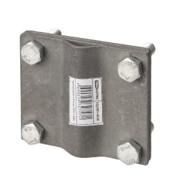 Зажим соединительный 4-х болтовой штырь-полоса, штырь Ø16 - полоса 40х4 мм, термодиффузия TDM SQ2401-0036