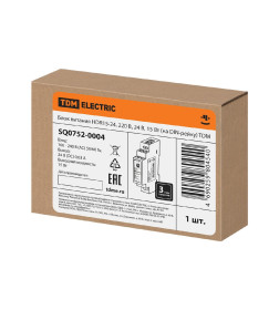 Блок питания HDR15-24, 220 В, 24 В, 15 Вт (на DIN-рейку) TDM SQ0752-0004